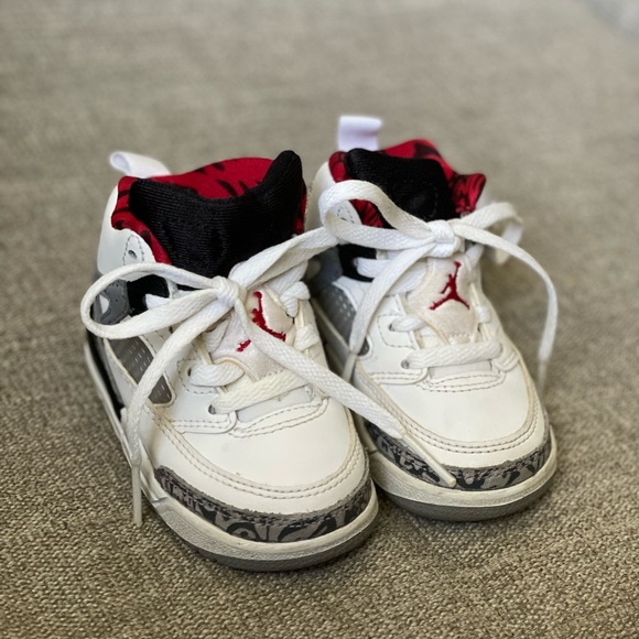 Nike Air Jordan Spizike Toddler 'White Cement' Brooklyn Spike Lee - Picture 3 of 3